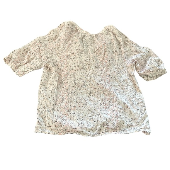 Melrose and Market women's size small v-neck light weight cream blouse - Picture 2 of 4